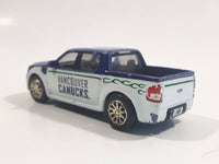 2007 Upper Deck Vancouver Canucks NHL Ice Hockey Ford SVT Adrenaline Concept Truck Dark Blue and White Die Cast Toy Car Vehicle