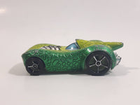2010 Hot Wheels Disney Pixar Toy Story 3 Rex Rider Two-Tone Satin Green and Lime Green Die Cast Toy Character Car Vehicle