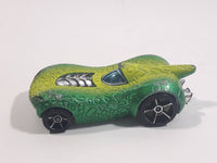 2010 Hot Wheels Disney Pixar Toy Story 3 Rex Rider Two-Tone Satin Green and Lime Green Die Cast Toy Character Car Vehicle