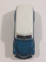 Johnny Lightning 1950 Chevy Suburban Dark Teal Blue Green with White Roof Die Cast Toy Car Vehicle with Opening Hood
