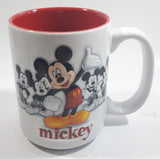 Authentic Original Disney Parks Walt Disney World Mickey Mouse 3D White and Red Ceramic Coffee Mug - Cartoon Character Collectible