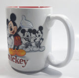 Authentic Original Disney Parks Walt Disney World Mickey Mouse 3D White and Red Ceramic Coffee Mug - Cartoon Character Collectible