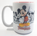 Authentic Original Disney Parks Walt Disney World Mickey Mouse 3D White and Red Ceramic Coffee Mug - Cartoon Character Collectible