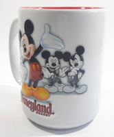 Authentic Original Disney Parks Walt Disney World Mickey Mouse 3D White and Red Ceramic Coffee Mug - Cartoon Character Collectible