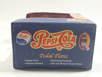 Vintage Golden Wheels Pepsi-Cola Pedal Plane Airplane Dark Blue and Red Die Cast Toy Car Aircraft Vehicle New in Box