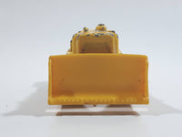 Unknown Brand CAT Bulldozer Yellow Plastic Blade Die Cast Toy Car Construction Equipment Vehicle with Black Rubber Tracks