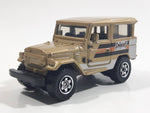 2013 Matchbox MBX Explorers Mountain Outdoors Sportsmen 1968 Toyota Land Cruiser (FJ40) Gold Die Cast Toy Car Vehicle