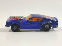 Vintage 1973 Lesney Matchbox Rolamatics Mustang Piston Popper No. 10 Blue Die Cast Toy Muscle Car Vehicle