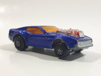 Vintage 1973 Lesney Matchbox Rolamatics Mustang Piston Popper No. 10 Blue Die Cast Toy Muscle Car Vehicle