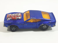 Vintage 1973 Lesney Matchbox Rolamatics Mustang Piston Popper No. 10 Blue Die Cast Toy Muscle Car Vehicle