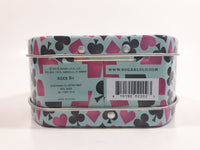 Sugar Lulu Decked Out Card Games Tin Metal Container with Handle - Empty