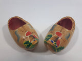 Vintage Hotel Okura Amsterdam Dutch Wooden Shoe Set Travel Souvenir