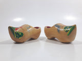 Vintage Hotel Okura Amsterdam Dutch Wooden Shoe Set Travel Souvenir