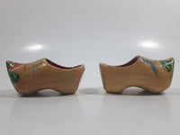 Vintage Hotel Okura Amsterdam Dutch Wooden Shoe Set Travel Souvenir