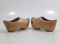 Vintage Hotel Okura Amsterdam Dutch Wooden Shoe Set Travel Souvenir