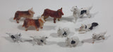 Vintage Plastic Farm Dog Toys Made in Hong Kong Lot of 10