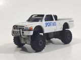 RealToy 4x4 Lifted Dodge Ram Pickup Truck "Sports Kits" "Champion" "Tech Sport Racing Equipment" White Die Cast Toy Car Vehicle