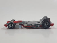 2005 Hot Wheels Starter Set Jet Threat 3.0 Silver Die Cast Toy Race Car Vehicle