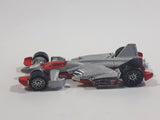 2005 Hot Wheels Starter Set Jet Threat 3.0 Silver Die Cast Toy Race Car Vehicle