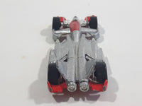 2005 Hot Wheels Starter Set Jet Threat 3.0 Silver Die Cast Toy Race Car Vehicle