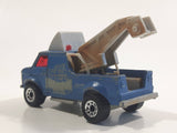 1999 Matchbox Scrapyard Breakdown Van Matte Blue Die Cast Toy Car Vehicle