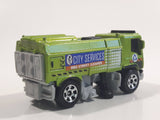 2016 Matchbox MBX Adventure MBX Street Cleaner Metalflake Green Die Cast Toy Car Vehicle