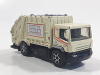 2008 Matchbox City Action Garbage Truck Cream White Die Cast Toy Car Vehicle