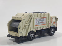 2008 Matchbox City Action Garbage Truck Cream White Die Cast Toy Car Vehicle