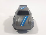 Vintage Tonka 2" Stubby Dark Grey Pullback Motorized Friction Die Cast Toy Car Vehicle with Spherical Wheels Made in Hong Kong