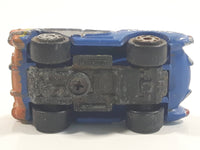 Galoob Micro Machines Ultrafast '57 Chevy Corvette Blue with Orange Flames Miniature Tiny Die Cast Toy Car Vehicle