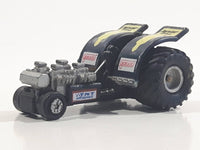 1990 Galoob Micro Machin ALM/TNT Banter Bros. Black Miniature Tiny Die Cast Toy Tractor Puller Race Car Vehicle