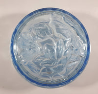 KIG Indonesia Light Blue Glass Lidded Candy Trinket Dish