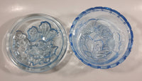 KIG Indonesia Light Blue Glass Lidded Candy Trinket Dish