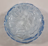 KIG Indonesia Light Blue Glass Lidded Candy Trinket Dish