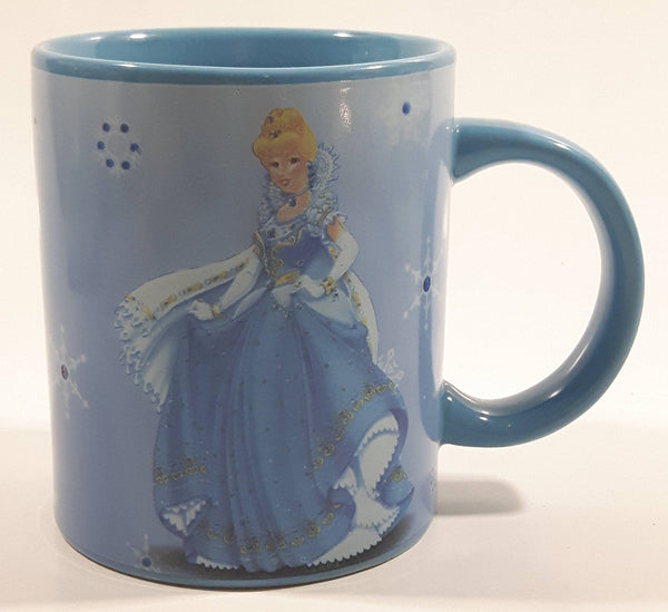 2008 Disney Cinderella Blue Ceramic Coffee Mug Cup