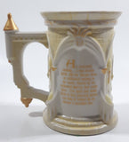 Rare Disney Parks Beauty and The Beast 3D Embossed Castle Shaped 5" Tall Ceramic Stein Mug