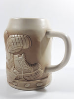 Edmonton Oiler NHL Ice Hockey Team Heavy Embossed 3D Stoneware Beer Stein Mug