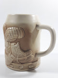 Edmonton Oiler NHL Ice Hockey Team Heavy Embossed 3D Stoneware Beer Stein Mug