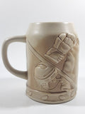 Edmonton Oiler NHL Ice Hockey Team Heavy Embossed 3D Stoneware Beer Stein Mug