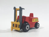 1972 Lesney Products Matchbox Red Yellow Superfast No. 15 Fork Lift Truck Toy Car Warehouse Yard Machinery Vehicle