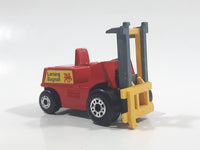 1972 Lesney Products Matchbox Red Yellow Superfast No. 15 Fork Lift Truck Toy Car Warehouse Yard Machinery Vehicle