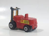 1972 Lesney Products Matchbox Red Yellow Superfast No. 15 Fork Lift Truck Toy Car Warehouse Yard Machinery Vehicle