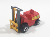 1972 Lesney Products Matchbox Red Yellow Superfast No. 15 Fork Lift Truck Toy Car Warehouse Yard Machinery Vehicle