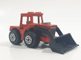 Vintage 1981 Lesney Matchbox Superfast No. 29 Tractor Shovel Red Die Cast Toy Construction Building Equipment Vehicle