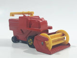 Vintage 1978 Lesney Matchbox No. 51 Combine Harvester Red Die Cast Toy Farming Machinery Equipment Vehicle