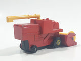 Vintage 1978 Lesney Matchbox No. 51 Combine Harvester Red Die Cast Toy Farming Machinery Equipment Vehicle