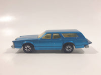 Vintage 1981 Lesney Matchbox Superfast No. 74 Cougar Villager Station Wagon Blue Die Cast Toy Car Vehicle with Opening Tail Gate