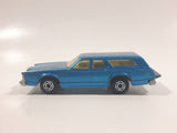 Vintage 1981 Lesney Matchbox Superfast No. 74 Cougar Villager Station Wagon Blue Die Cast Toy Car Vehicle with Opening Tail Gate