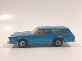 Vintage 1981 Lesney Matchbox Superfast No. 74 Cougar Villager Station Wagon Blue Die Cast Toy Car Vehicle with Opening Tail Gate