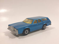 Vintage 1981 Lesney Matchbox Superfast No. 74 Cougar Villager Station Wagon Blue Die Cast Toy Car Vehicle with Opening Tail Gate